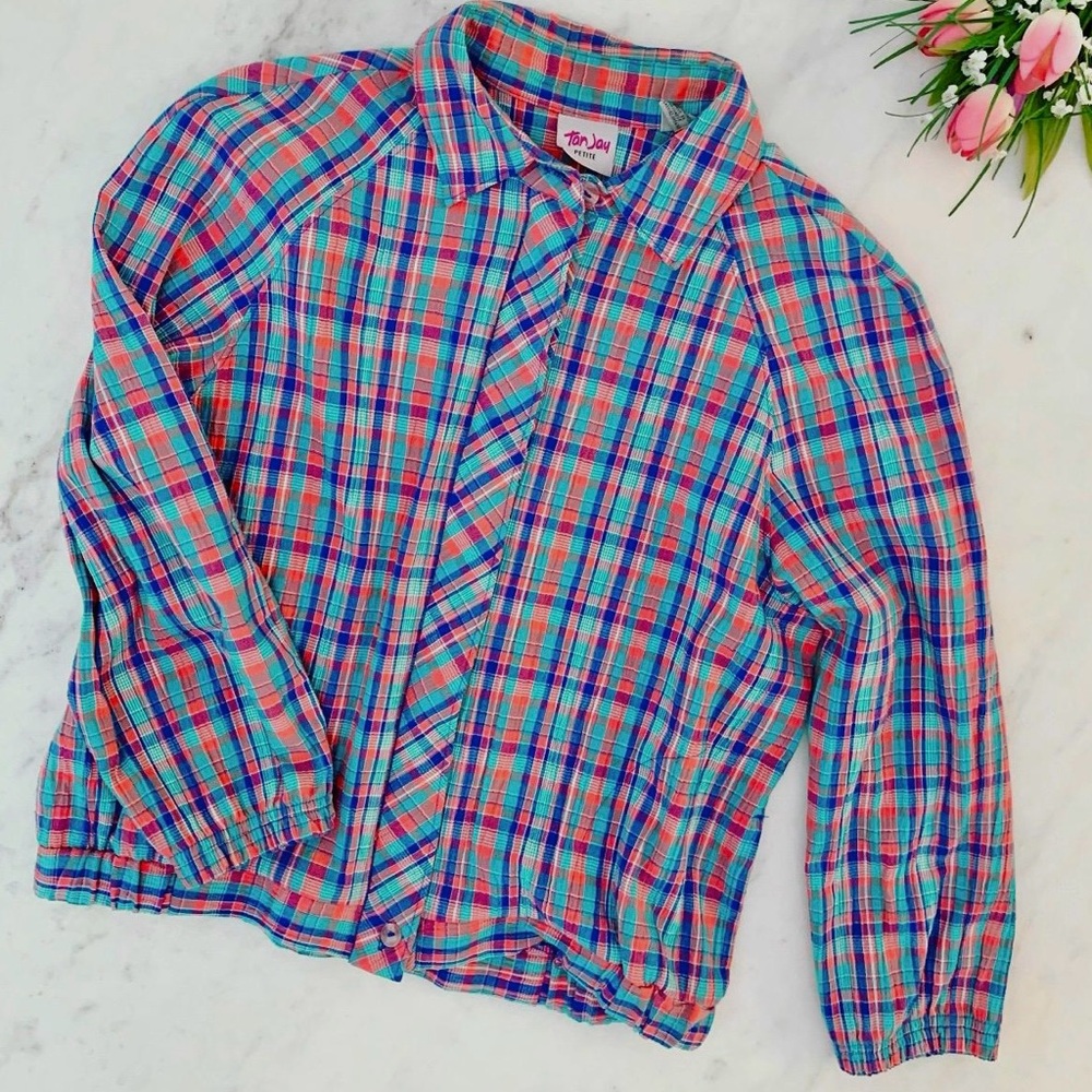 Vintage Plaid Spring Jacket - Picture 8 of 8